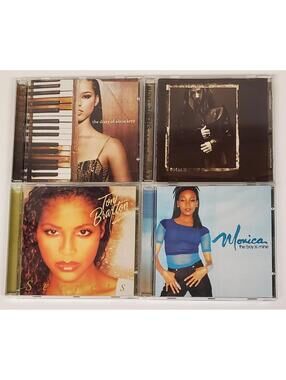 4 R&B/Pop CDs Lot - Alicia Keys, Sheryl Crow, Toni Braxton, Monica VG Condition